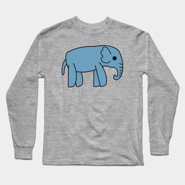 Cute Kawaii Elephant Long Sleeve T-Shirt by KawaiiByDice